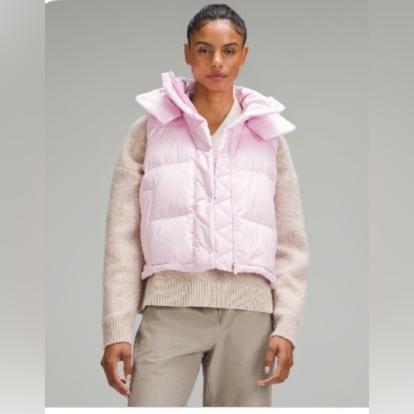 lululemon athletica Jackets & Blazers - Lululemon Wunder Puff Cropped Vest - Meadowsweet Pink